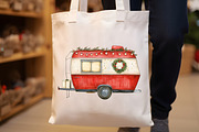 Happy Camping Christmas Clipart, a Seasonal Illustration by Rose Art (Thumbnail 5 of 6)