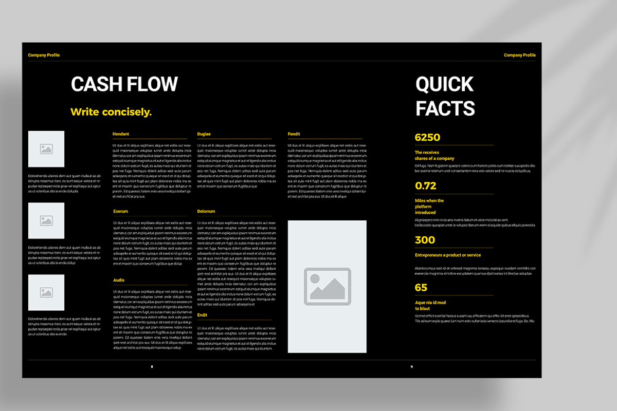 Black and Yellow Brochure, a Brochure Template by Boris Cupac (Photo 7 of 10)