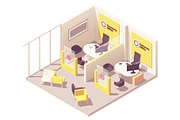 Vector isometric office interiors, a Work Illustration by tele52 (Thumbnail 12 of 17)