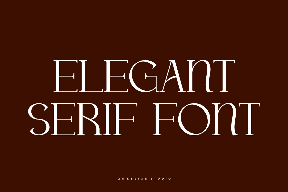 Qucamo - Elegant Serif Font, a Serif Font by QR Design Studio (Photo 3 of 8)