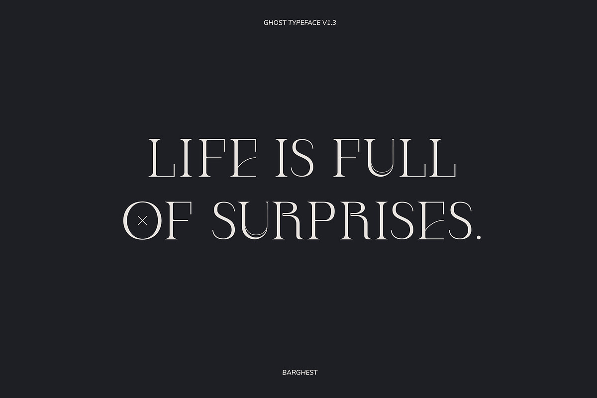 Ghost Display Typeface, a Serif Font by Barghest (Photo 7 of 9)