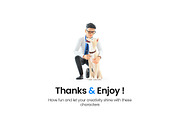 Cartoon Doctor – Set of 45 Poses, a Person Illustration by 3DMask (Thumbnail 6 of 6)