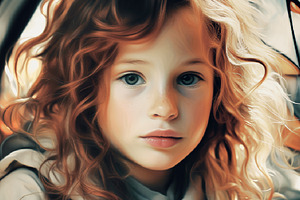 Autumn Whispers Oil Photo Effect, a Brushes & More by studiogstock