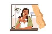 Women rest, spend time at home set, a Person Illustration by Good Studio (Thumbnail 3 of 5)