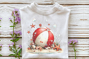 Whimsical Summer Beach Ball Clipart, an Illustration by OK Design (Thumbnail 5 of 6)
