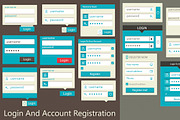 Login And Account Registration, an UI Kit Template by Sabelskaya (Thumbnail 1 of 5)
