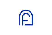 FA AF Logo design, a Branding & Logo Template by xcoolee