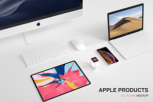 Apple Devices All In One Mockup 5K