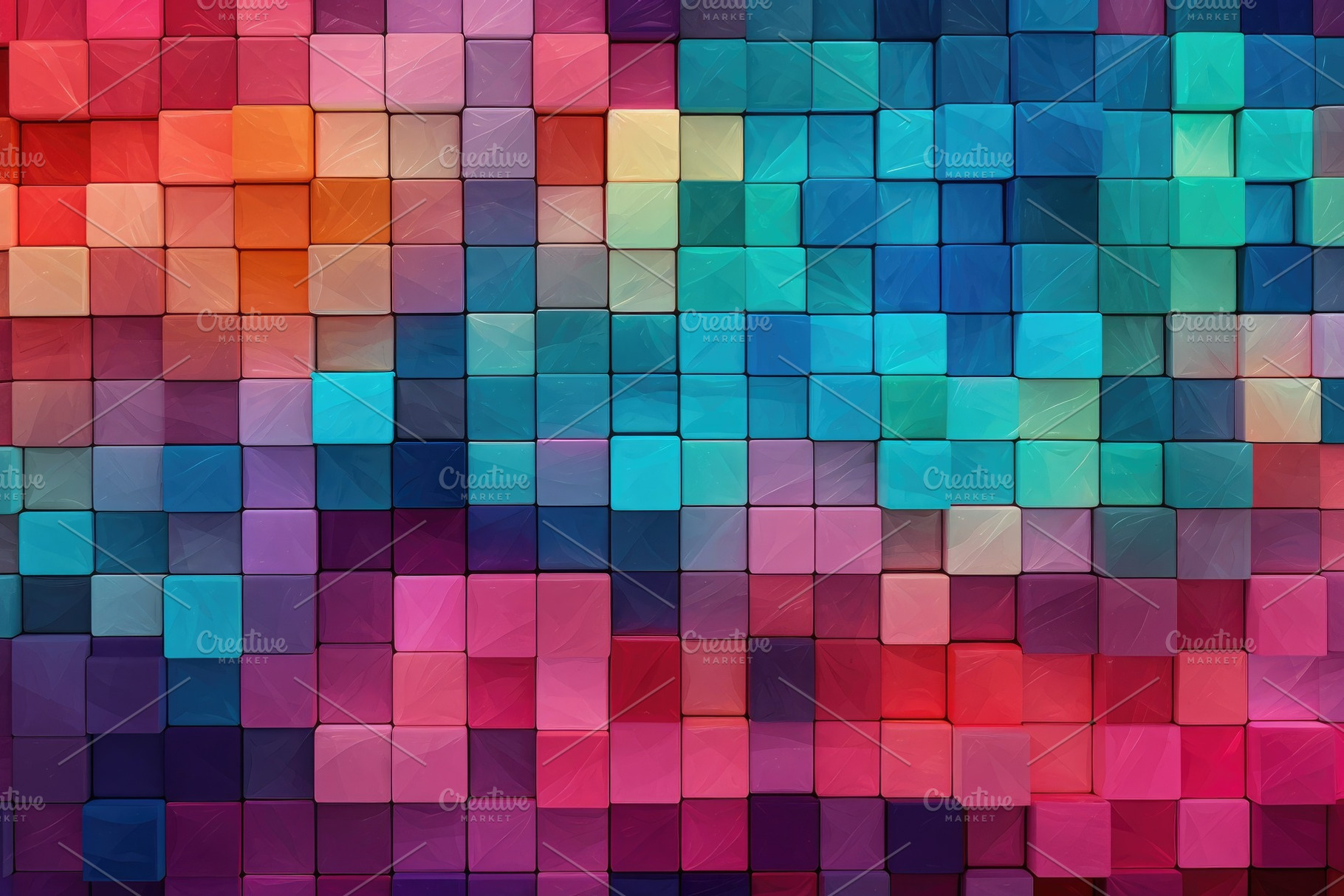 Abstract background of colorful cube, a Photo by Iftikhar Alam