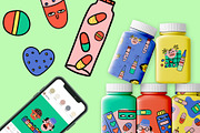 bizarre crazy medical stickers, a Graphic by okchizh (Thumbnail 5 of 7)