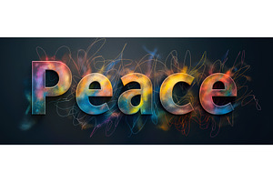 Colorful Peace Background, an Illustration by BazziBa♥