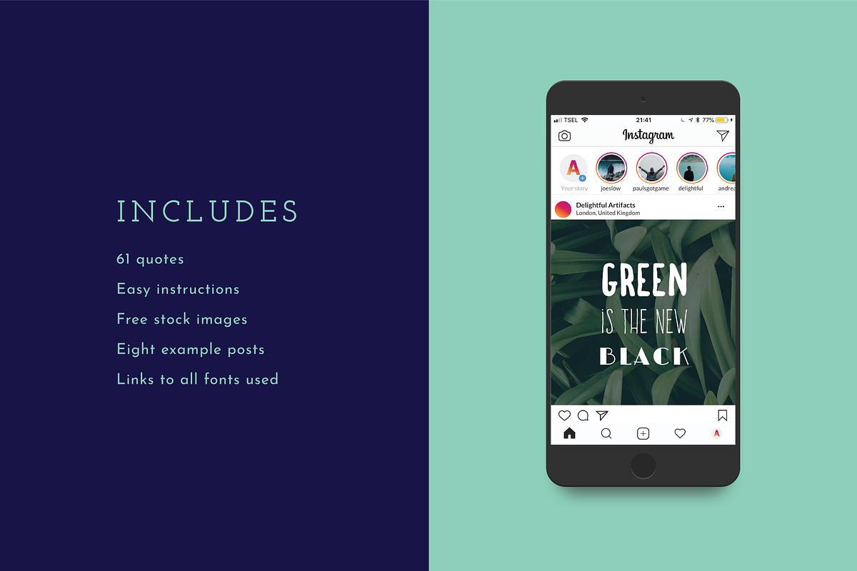 Eco Quotes - 61 Quotes Pack, a Social Media Template by Delightful Design (Photo 5 of 8)