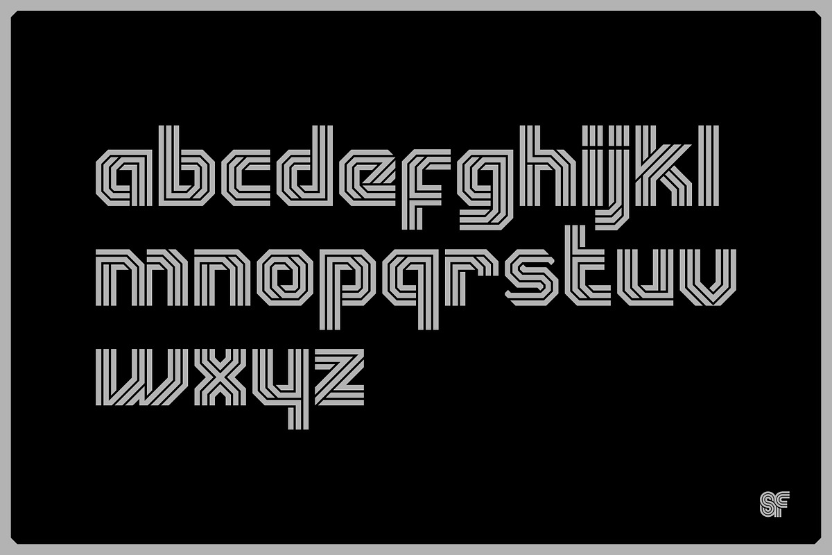 BOX | Geometric Display | 6 Fonts, a Sans Serif Font by Superfried Font Shop (Photo 2 of 7)