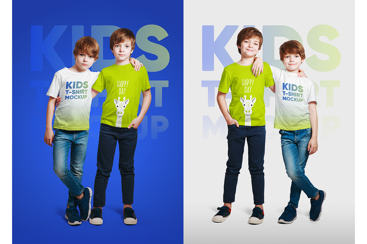 Kids Boy T-Shirt PSD Mockups Vol3, a Shirt Mockup by Hi, Mock-Up! (Photo 4 of 12)