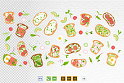 Microgreens Vector Set 1, a Food Illustration by ElenaKovalyova (Thumbnail 10 of 21)