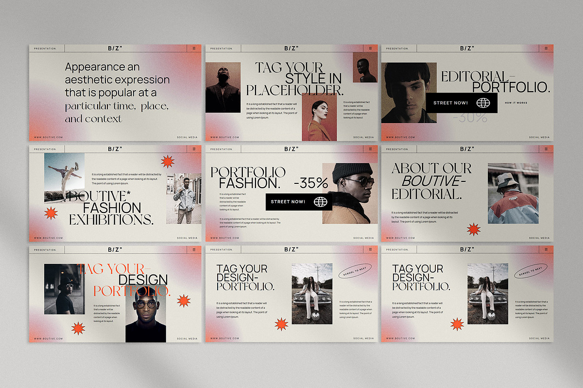 Boutive Keynote Presentation, a Presentation Template by slidenotion (Photo 2 of 7)