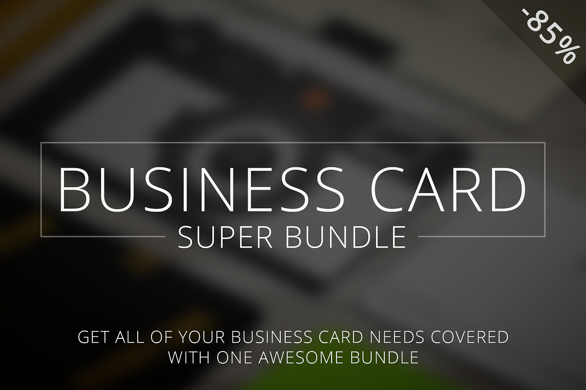 Business Card: Super Bundle [-85%], a Business Card Template by Lucas Alexander (Photo 1 of 4)