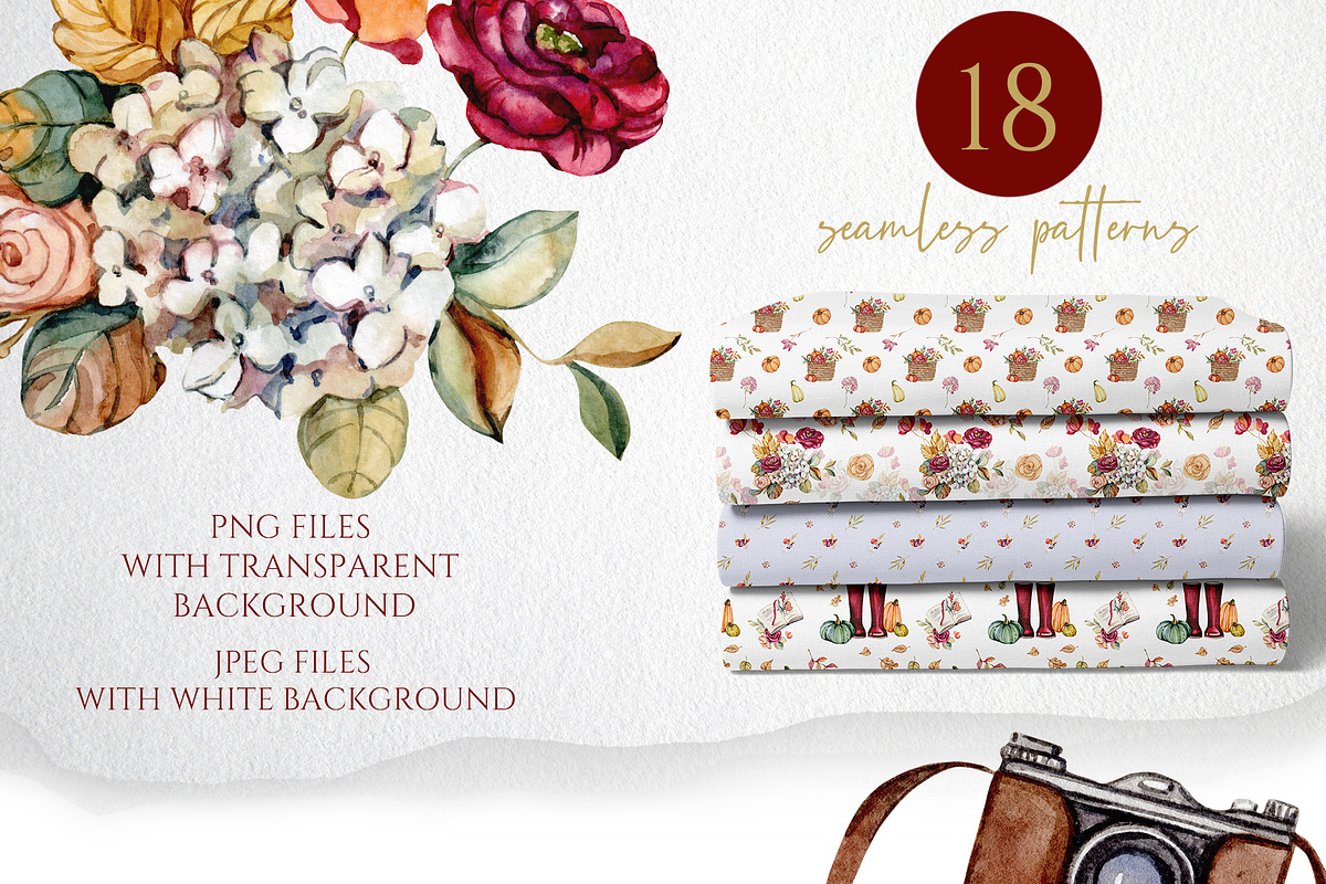 Autumn Romantic Collection, a Decorative Illustration by S_ARTLOVE (Photo 7 of 9)