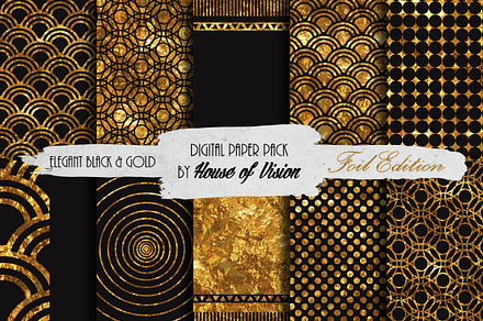 Elegant Blk and Gold Pack