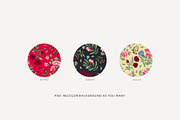 French Chintz Seamless Patterns Set, a Pattern Graphic by likorbut (Thumbnail 3 of 5)