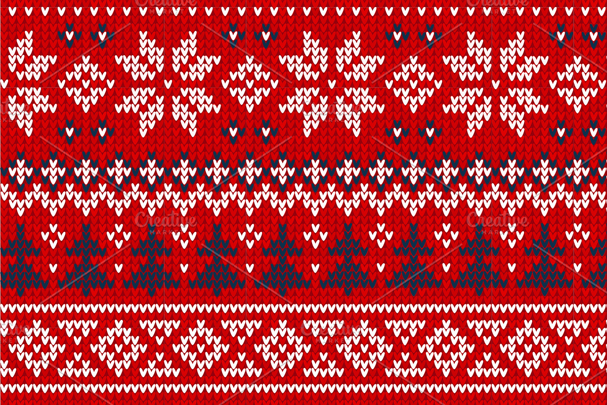 30 Seamless Knitted Borders, a Decorative Illustration by VasilkovS (Photo 11 of 11)