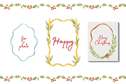 Christmas Watercolor Clip, a Decorative Illustration by Yana_mide (Thumbnail 9 of 18)