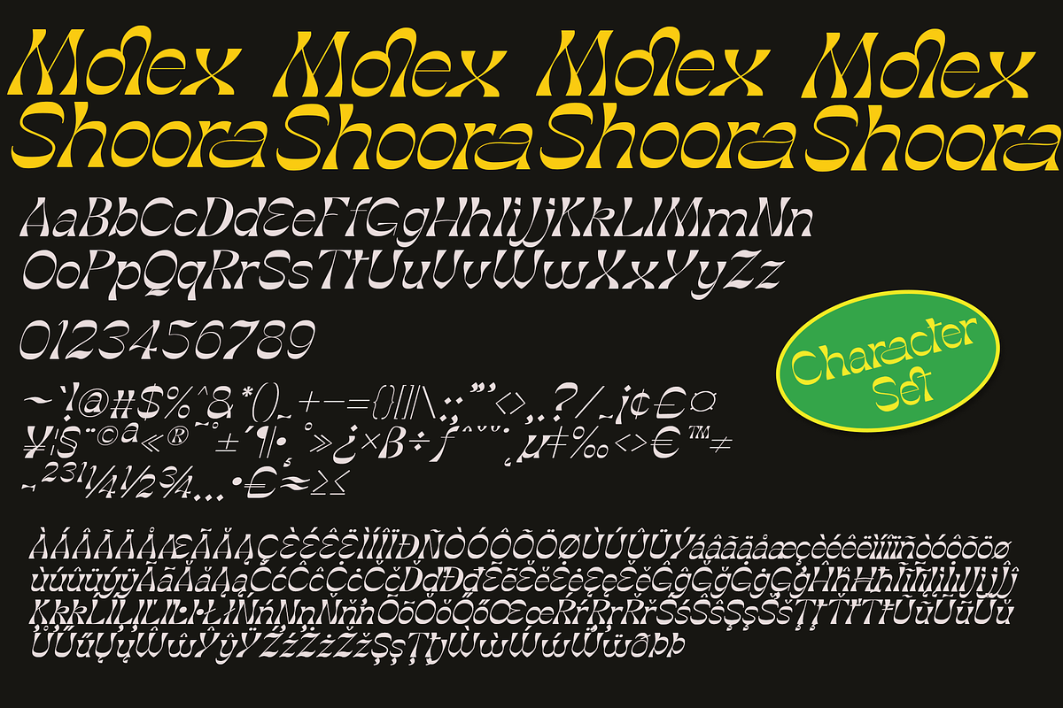 Molex Shoora | Reverse Contrast Font, a Handwritten Font by Jolicia Type (Photo 11 of 11)