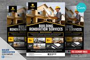 Construction Services Canva Flyer, a Flyer Template by PSDPixel (Thumbnail 1 of 5)