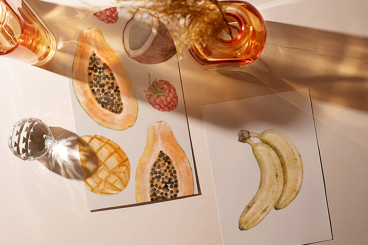 Fruits clipart png watercolor, a Food Illustration by TheCuteShop (Photo 2 of 11)