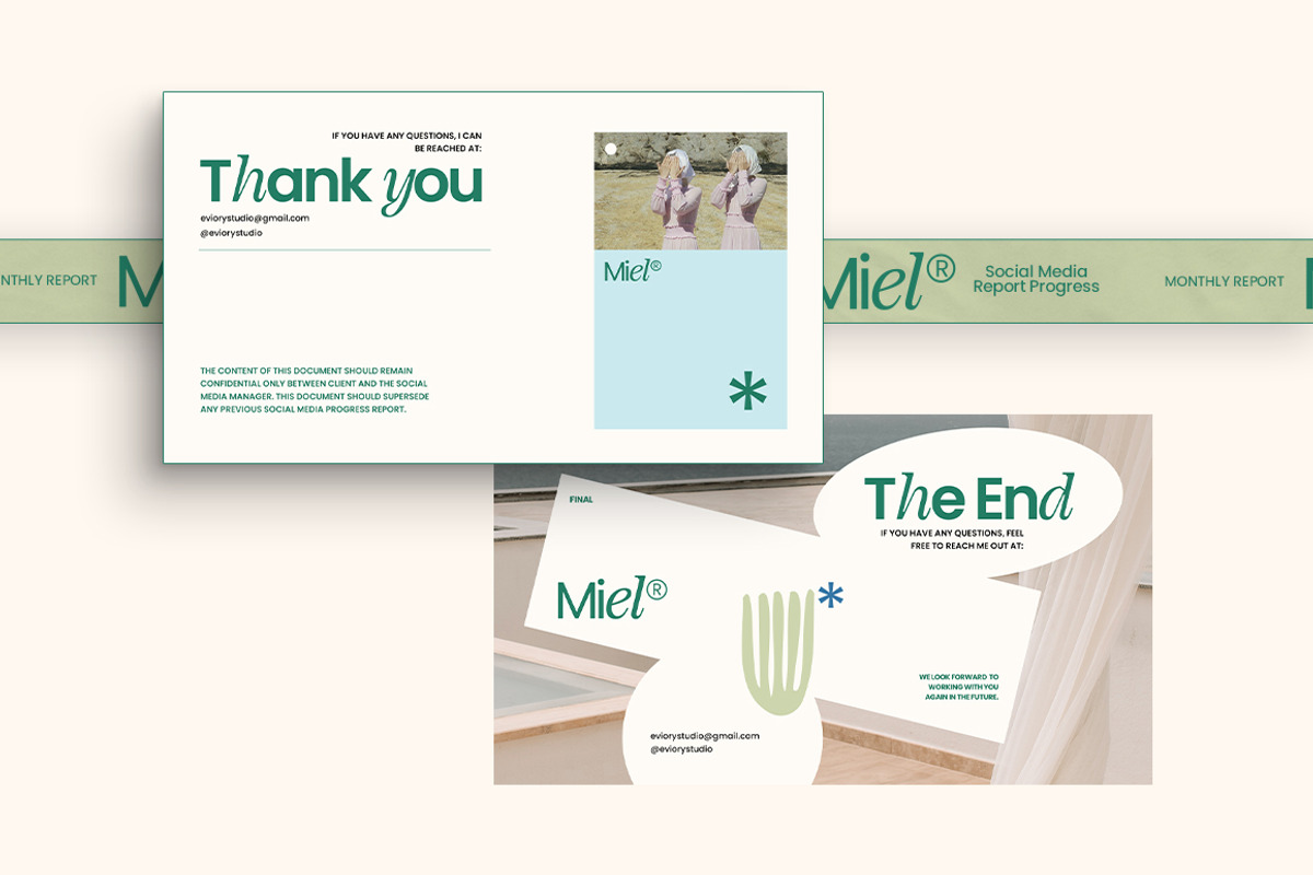 MIEL / Social Media Report Kit, a Presentation Template by Eviory (Photo 12 of 14)