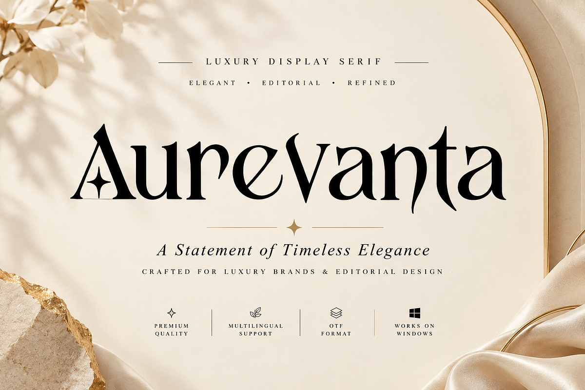 Aurevanta, a Serif Font by Wow Magic