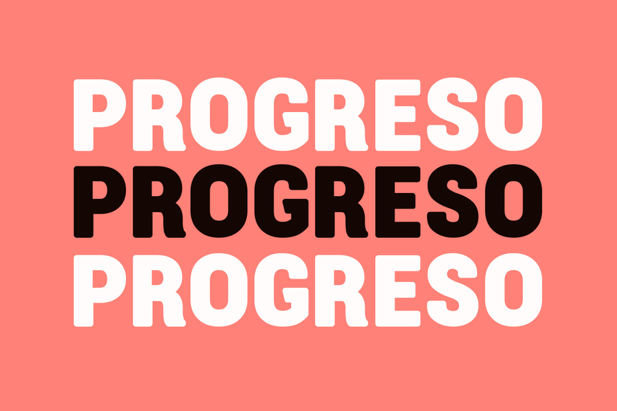 Progreso Typeface