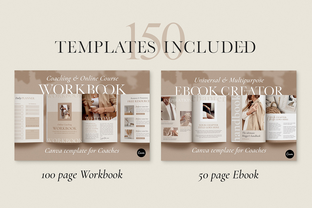 Ebook+Workbook Template Bundle CANVA, a Magazine Template by Studio Loire (Photo 2 of 40)