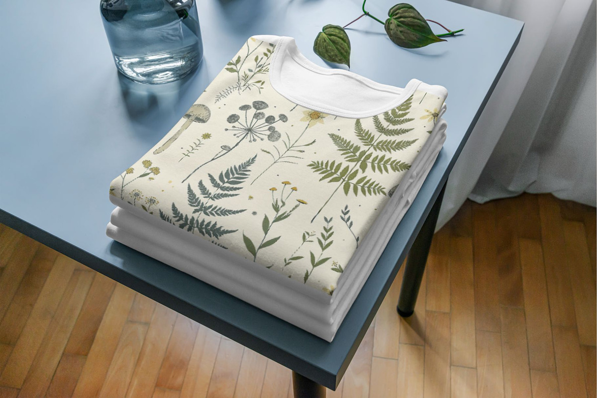 18 Woodland Flora Seamless Pattern, a Pattern Graphic by Inknfolly (Photo 4 of 7)