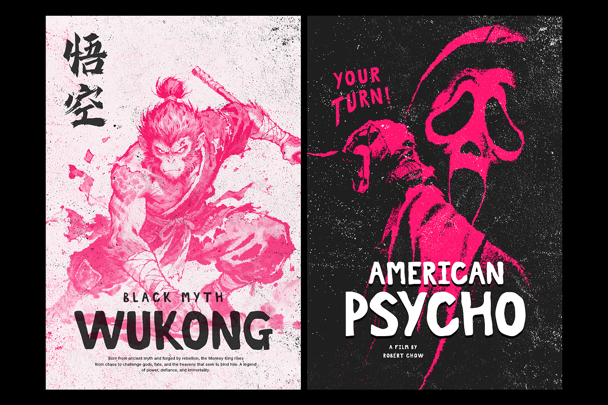 Core Panic - Rough Display Font, a Font by Pixesia Studio (Photo 8 of 15)