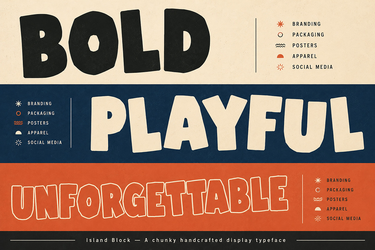 Island Block, a Slab Serif Font by Wow Magic (Photo 2 of 5)