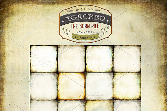 Grungy Torched Background Textures preview 6