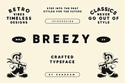 Breezy - Retro Display Font, a Sans Serif Font by HAN (Thumbnail 1 of 8)