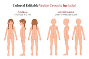 Kids Fashion Croquis Bundle, a Person Illustration by Shorena Fashion Draws (Thumbnail 12 of 13)