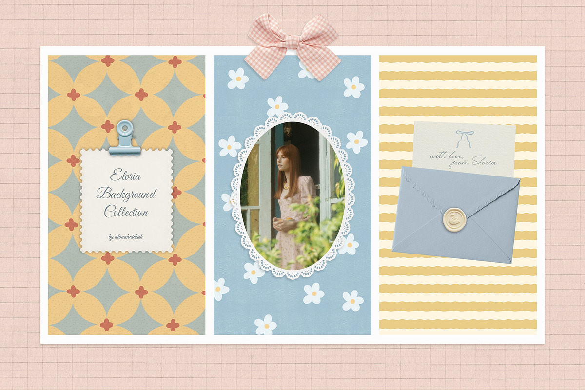 Eloria - Retro Pastel Backgrounds, a Background Graphic by alonahaidash (Photo 2 of 16)