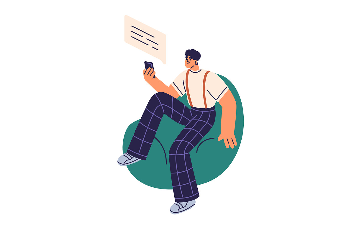 People being online with gadgets set, a Person Illustration by Good Studio (Photo 2 of 4)