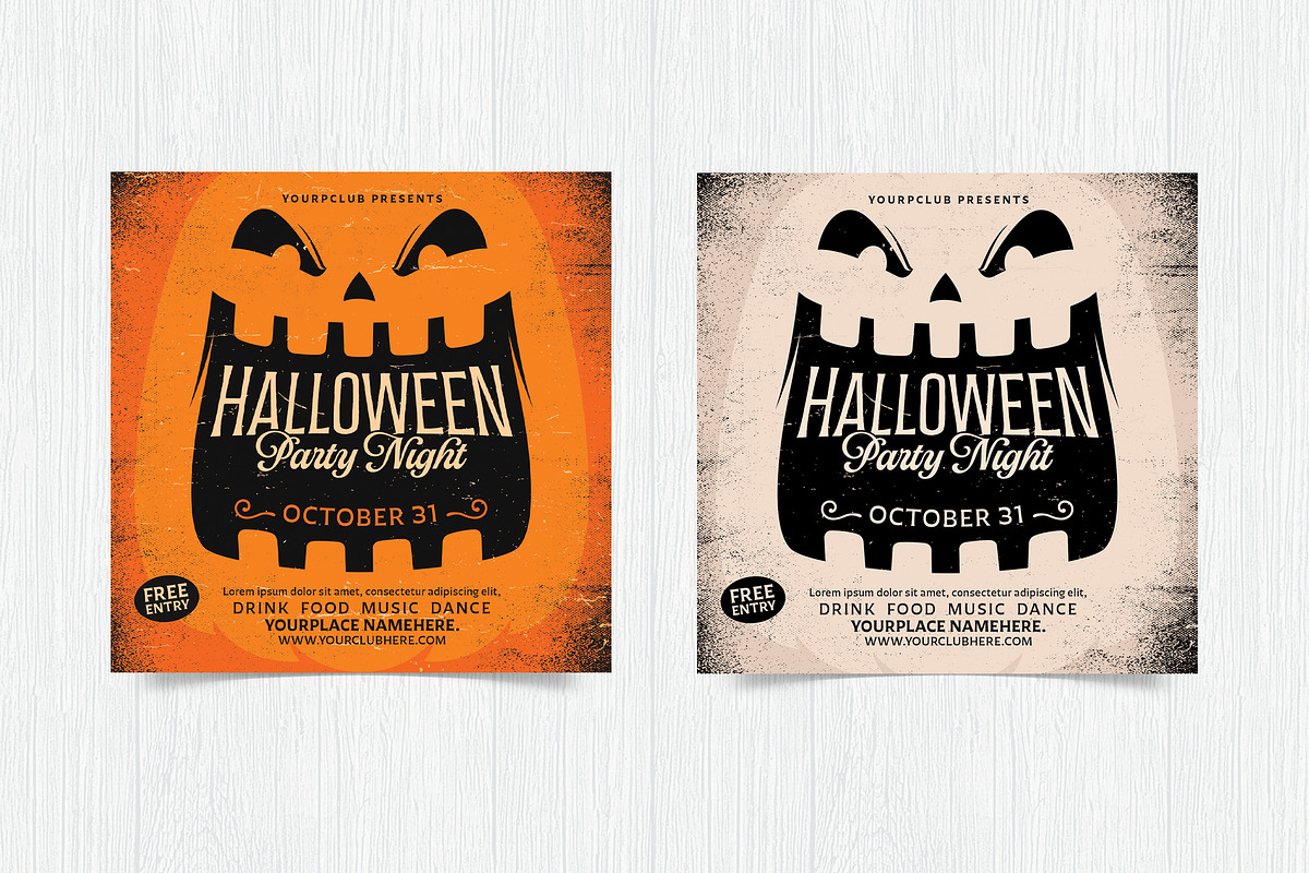 Halloween Party Flyer, a Flyer Template by DesignWorkz