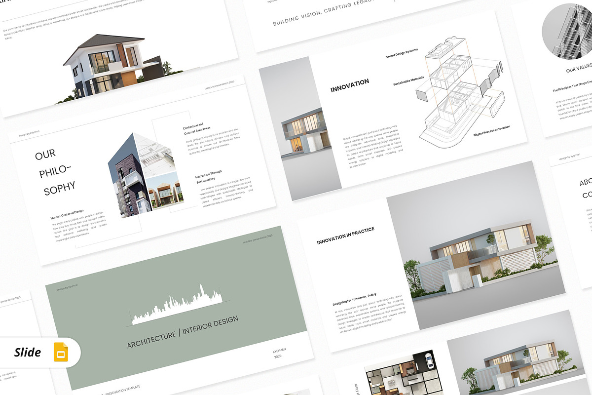 Kasovi Architecture Google Slides, a Presentation Template by kylyman (Photo 1 of 7)