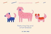 Modern Dog Illustration Set, an Animal Illustration by Sarah Baker (Thumbnail 4 of 7)