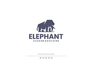 Elephant Logo Flat Silhouette, a Branding & Logo Template by Artnivora.Std (Thumbnail 1 of 4)