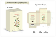 Product box die cut with 3d mock up, a Packaging Mockup by sumonuix (Thumbnail 2 of 2)