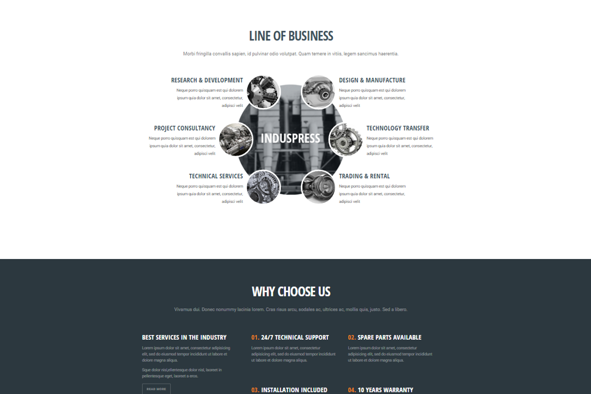 IndusPress WordPress Theme, a WordPress Template by GretaThemes (Photo 2 of 8)