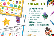 Shapes Activities for Kids, an Education Illustration by Gulnara Sabirova (Thumbnail 2 of 19)