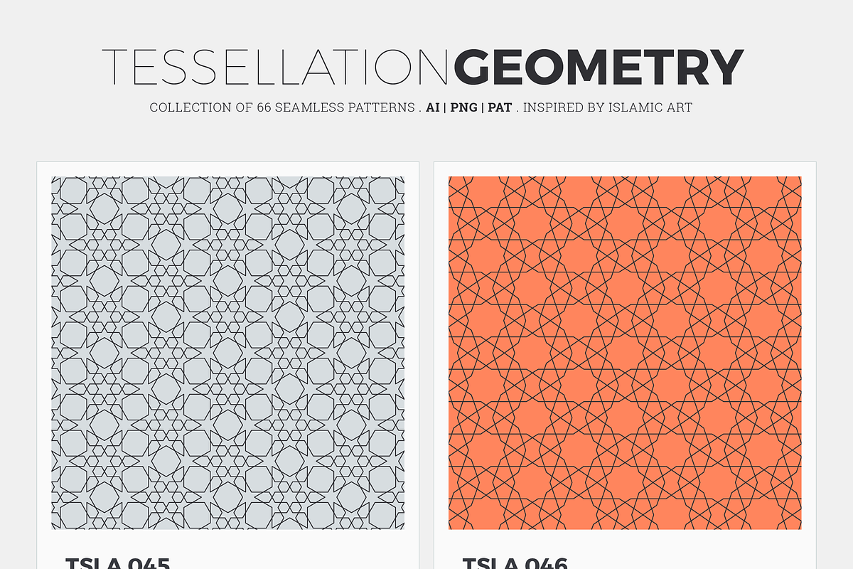 Tessellation Geometry Patterns, a Pattern Graphic by Anatolii Babii (Photo 5 of 10)