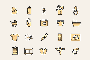 20 Maternity Icons